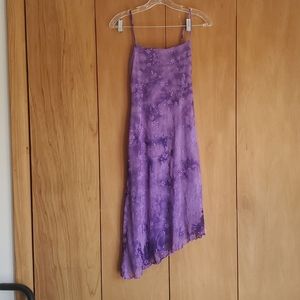 Purple spaghetti strap dress